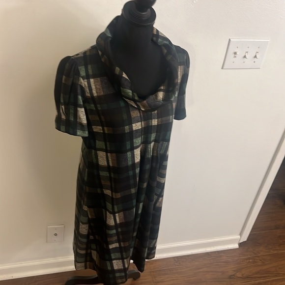 NWT Jessica Howard Plaid, Spandex Baby Doll Dress, Sz. L. - Picture 6 of 12